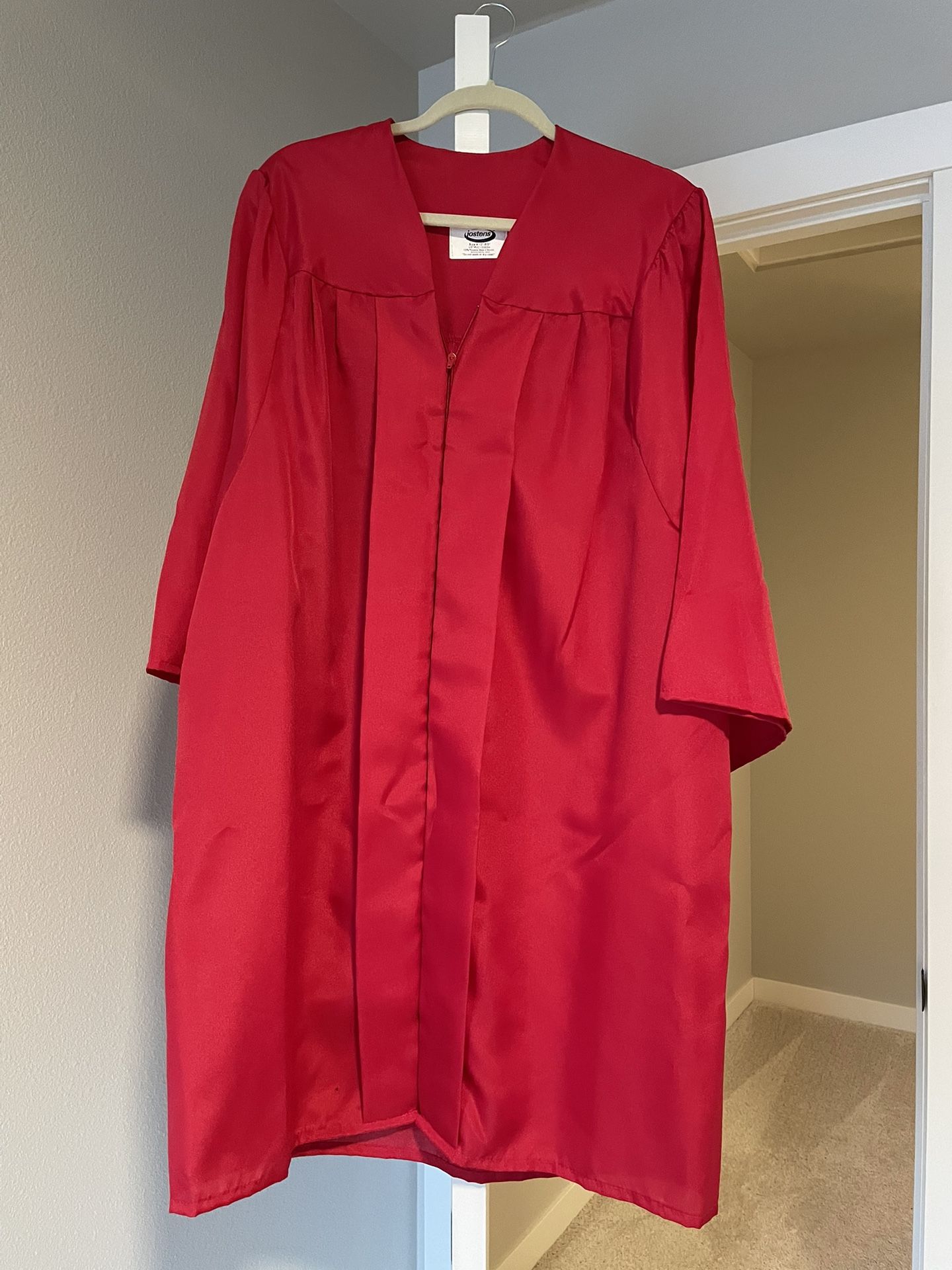 Red Jostens Graduation Gown