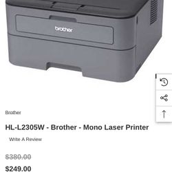 Brother HL-L2305W Mono Laser Printer And Toner Cartridge 2pack