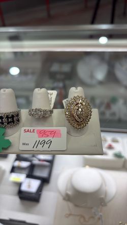 Diamond Rings On Sale Or Layaway 10% Down Different Prices And Sizes 