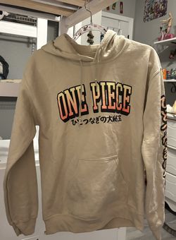One Piece Luffy Graphic Pull Up Hoodie (size Small)
