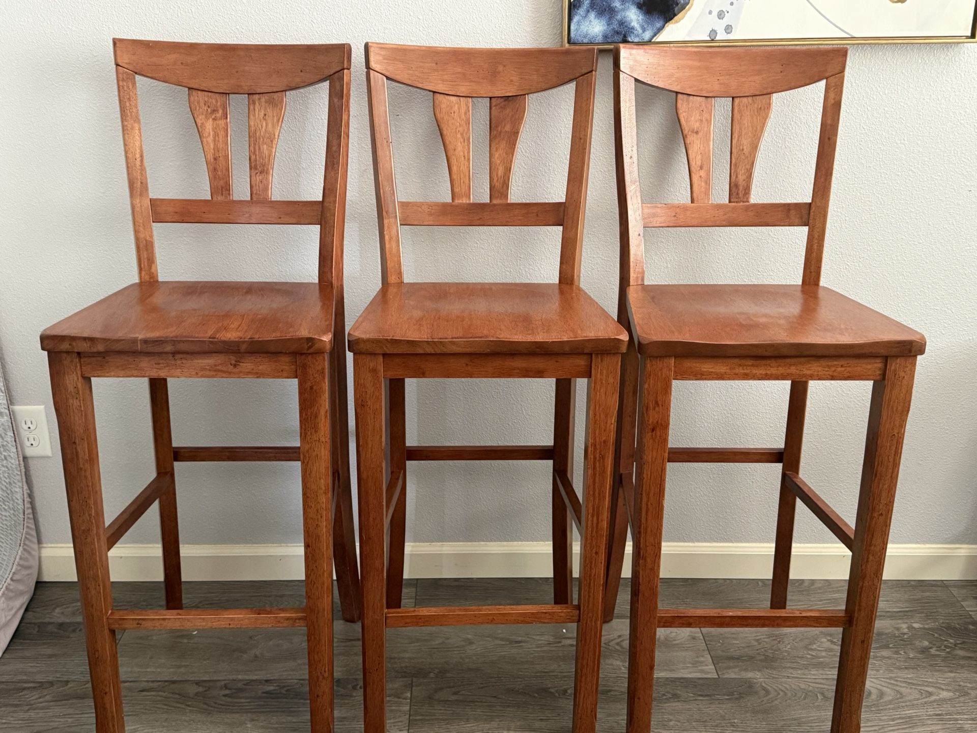 Solid Wood Bar Stool !!! 30” H