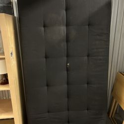 Black Sofa Bed Needs Cleaning