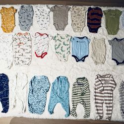 Baby Boy Onsies size 6-12 Months $35 For ALL 50 Pieces Tot