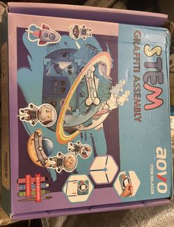 Stem Dollhouse Kit DIY Miniature Model House with Space Planet Accessories