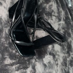 Black Strap High Heel Size 5 1/2