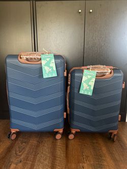 Piece Luggage Set – Blue &Brown