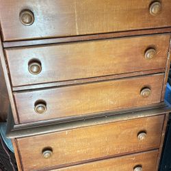 Vintage Wood Dresser