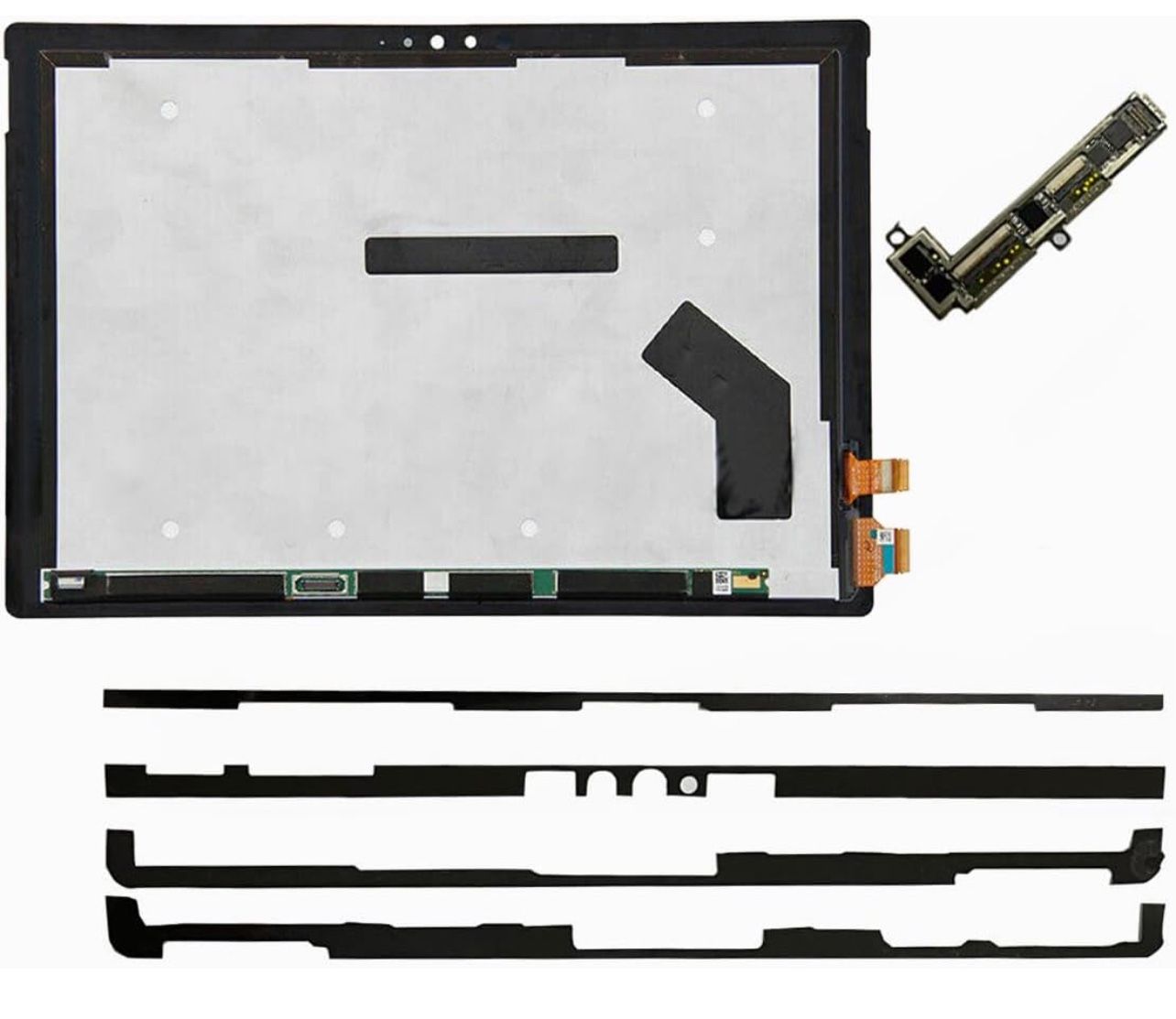 Replacement for Microsoft Surface Pro 4 1724 12.3 inch LCD LED Display Touch Screen Digitizer Assembly (with Touch Plate and Adhesive Stripe)