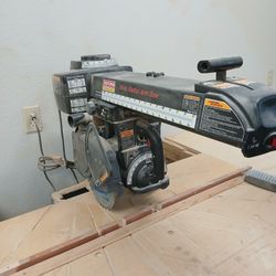10 Inch Radial Arm Saw And 18 Foot Bench