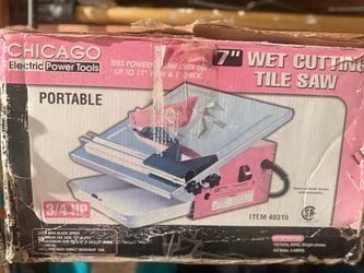 Chicago Electric Power Tools 7" Wet Cutting Tile Saw