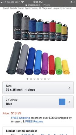 Microfiber towel 90 x 180 cm