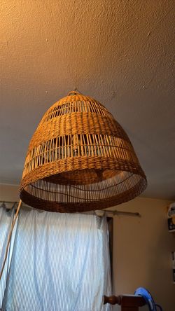 IKEA wicker light