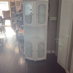 White Cabinet Display