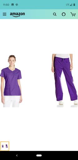 Wonder wink scrub small top, $5 and PS pants $5