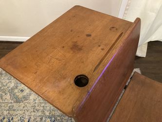 Ink Well School Desk
