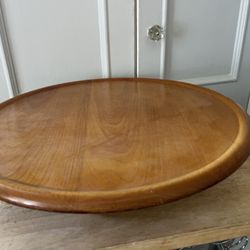Solid Wood, Lazy Susan 17.25” Wide X 4” High Cash Only -Easy Pick Up In San Francisco