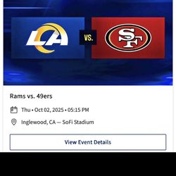 Rams V 49ers