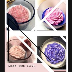 Handmade Scented Peony Candles (Large 16OZ)