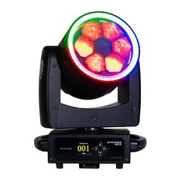 Eliminator Stryker Max & 6 x 40W LED Moving Head Wash Light Quad RGBW