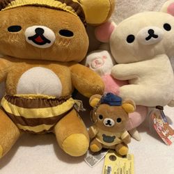 3 Rilakkuma Plushes