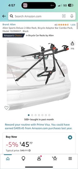 Allen 2 Bike Rack For Trunk
