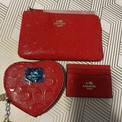 3 Piece  Heart Wallet Set 