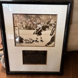 Bobby Orr Framed Picture Autographed 