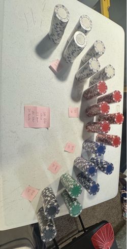 Brand new 500 poker chips 11.5 g