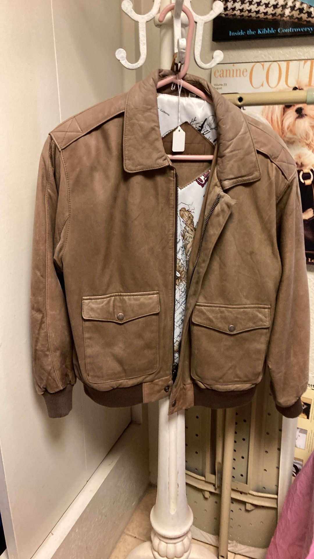 Preston & York Leather Men’s M Bomber Jacket