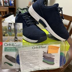 Orthofeet Women Shoes Like New blue Size 7