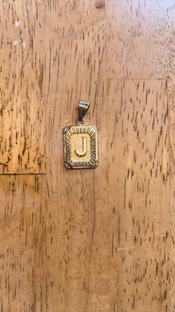 Gold painted pendant