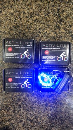 BLUE Lights - 2 Lights -  Activ Lights Got Bike Tires - 2 BOXES