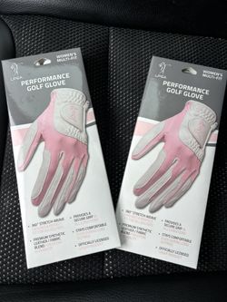 *Two Gloves* New LPGA womens multifit Performance Golf Glove white(TWO Gloves )