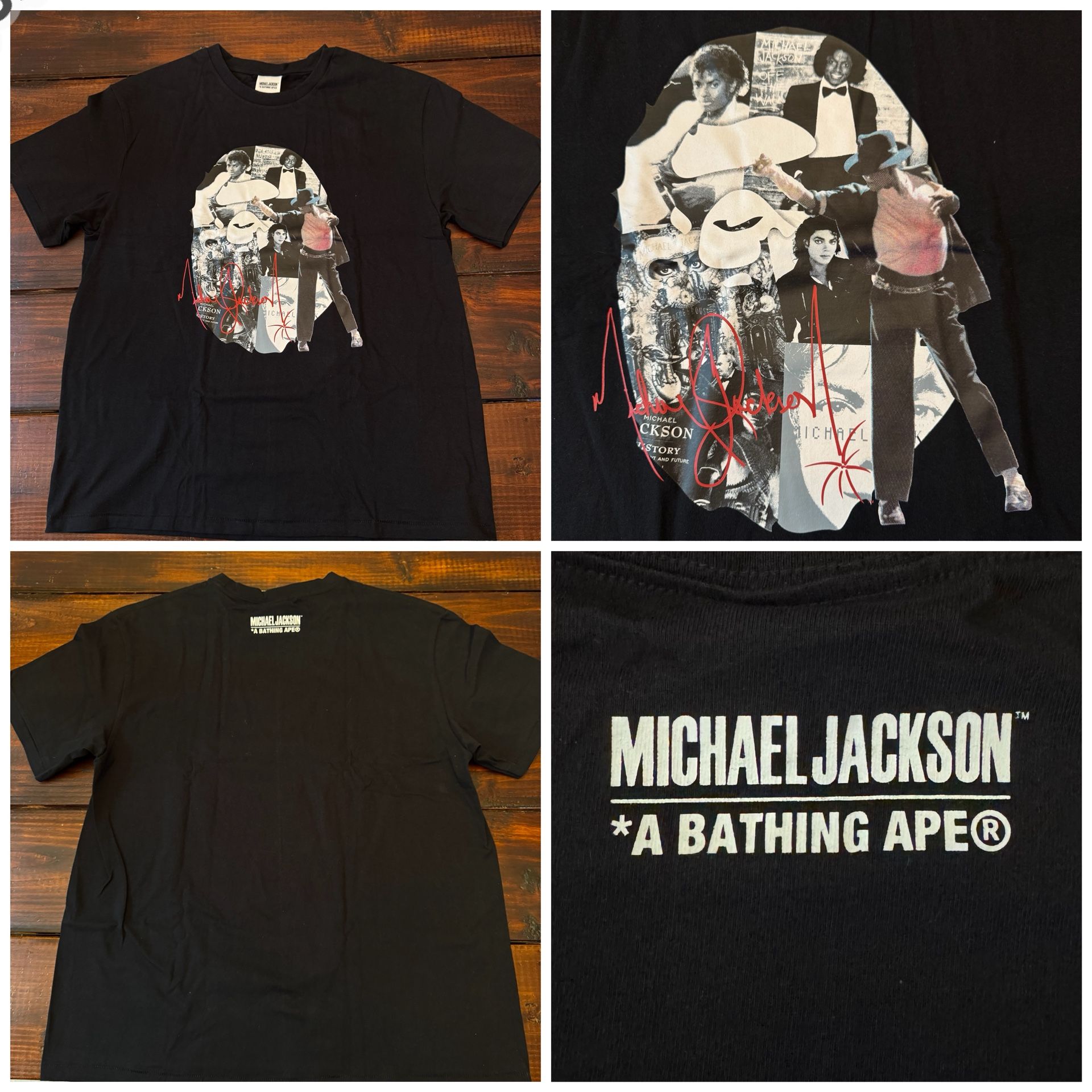 Bape x Michael Jackson Album Ape Head Tee Shirt