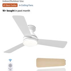 New/Unboxed 42” Ceiling Fan With Light