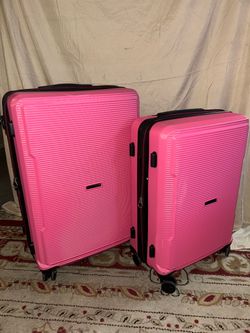 Solite Pink Hard-Shell Luggage Set (2 Pieces) – Used Once, Like New!