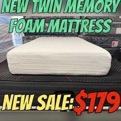 NEW TWIN MEMORY FOAM MATTRESS 