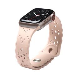 Pink Silicone Smart Watch Apple Watch Wrist Band— Light Pink NIB