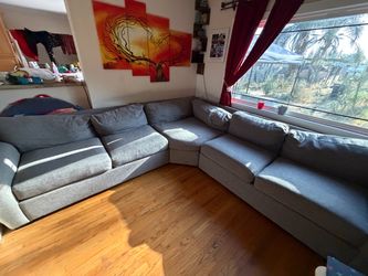 Jerome’s Rhodes Modular Sectional + Extra Loveseat – Large Gray Sofa