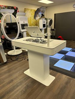 Professional LED DJ Booth / DJ Table – Modern White or Black – $599 OBO