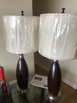 Lamps set almost new