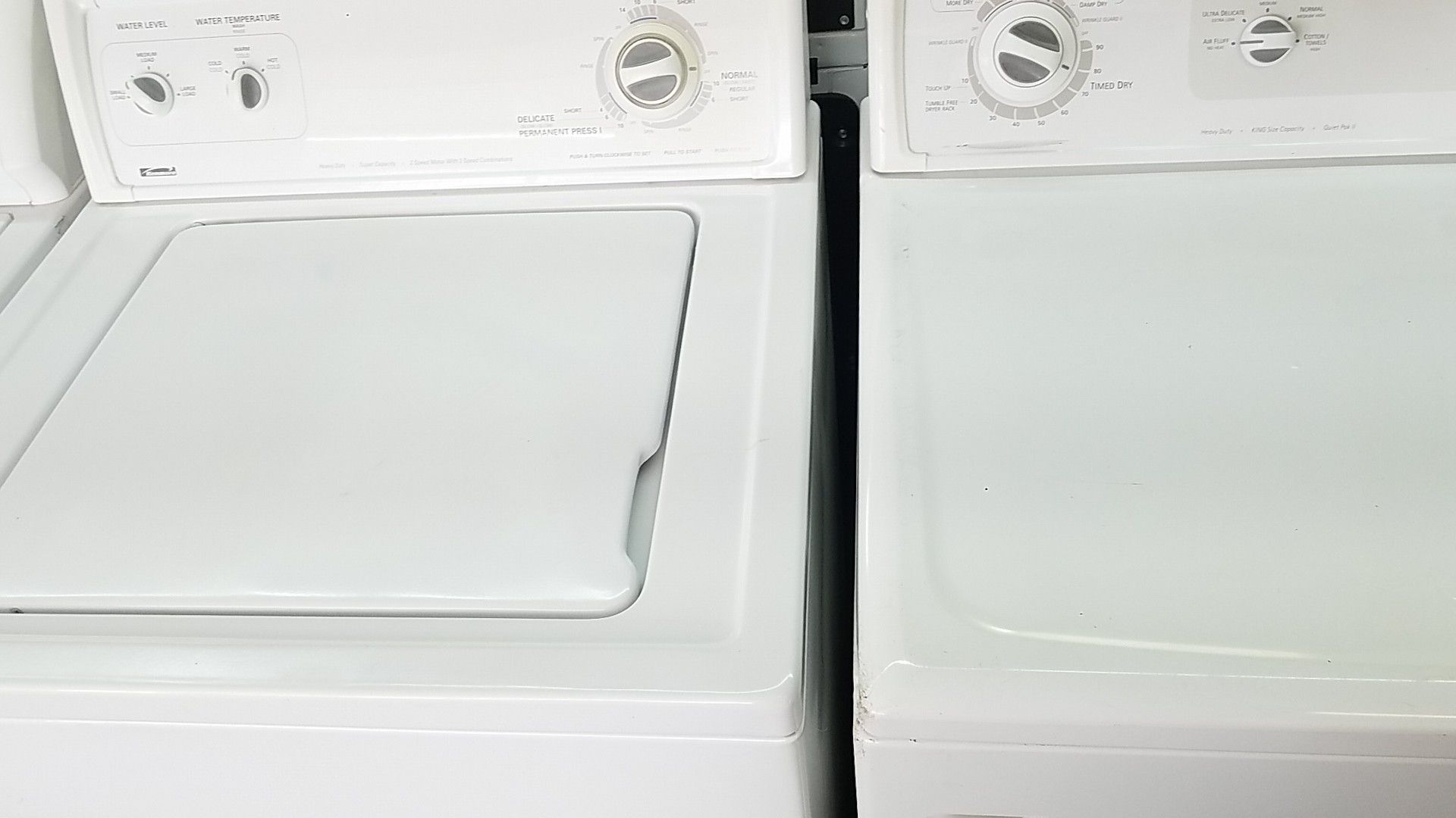 Washer and dryer set Kenmore electric dryer