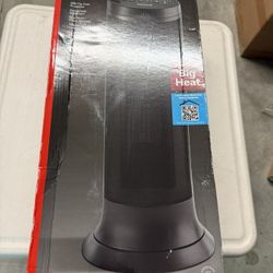 Honeywell Slim Ceramic Tower Heater Black: Indoor Space Heater, Adjustable Thermostat, 1500W, Fan Driven, No Assembly Required