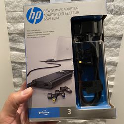 hp 65 watt slim ac adapter (computer/tablet)
