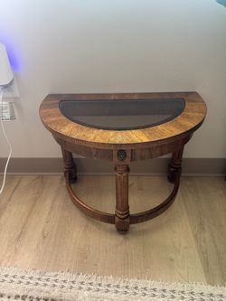Vintage Half Moon Side table