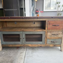 Solid Wood Entertainment Center 