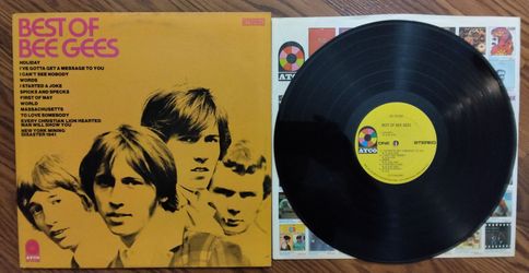 VINTAGE "BEST OF THE BEE GEES" (1969) VINYL ON ATCO RECORDS