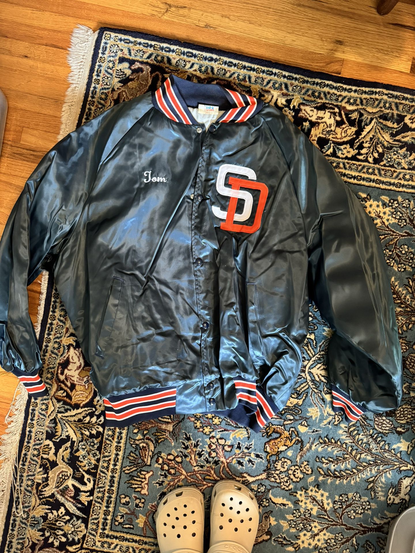Vintage 80s San Diego Padres Satin Baseball Jacket