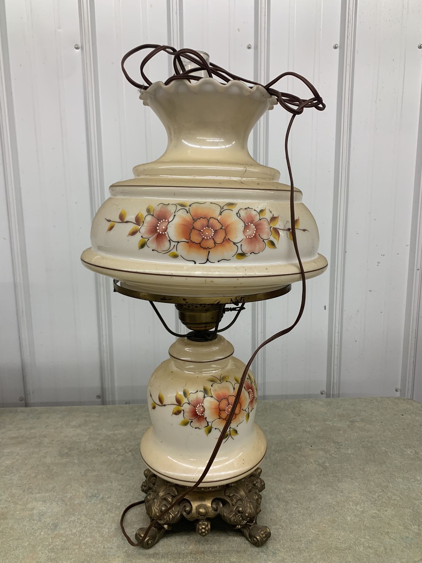 Vintage glass lamp