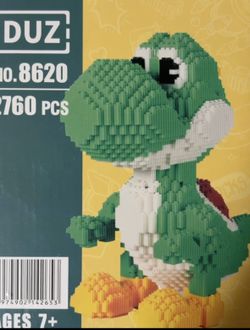 Yoshi Building Blocks Lego Fun Activity for Kids 7+